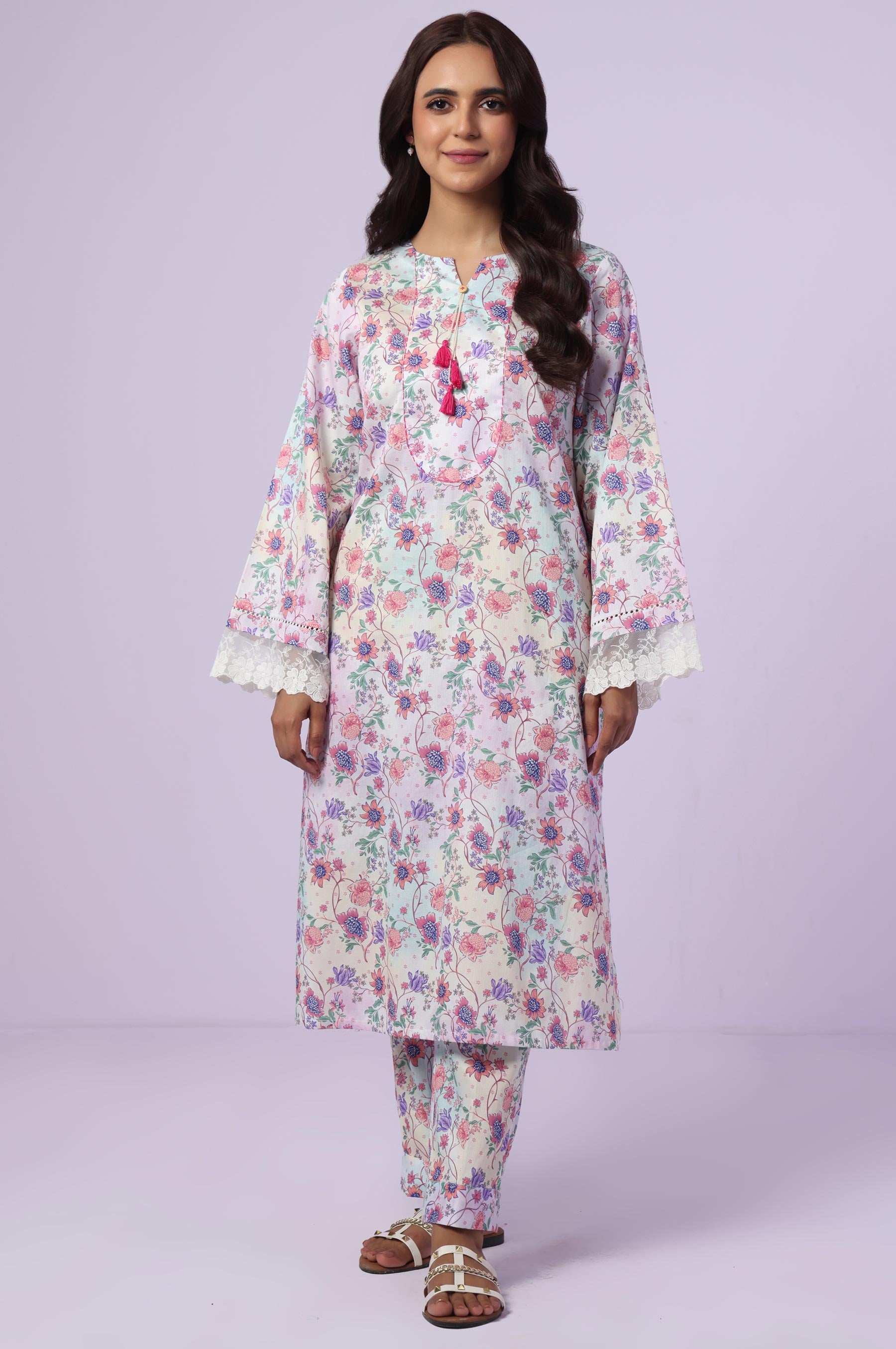 Stitched 1 Piece Printed Lawn Shirt